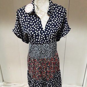 New Umgee multi-design colorful midi dress size L